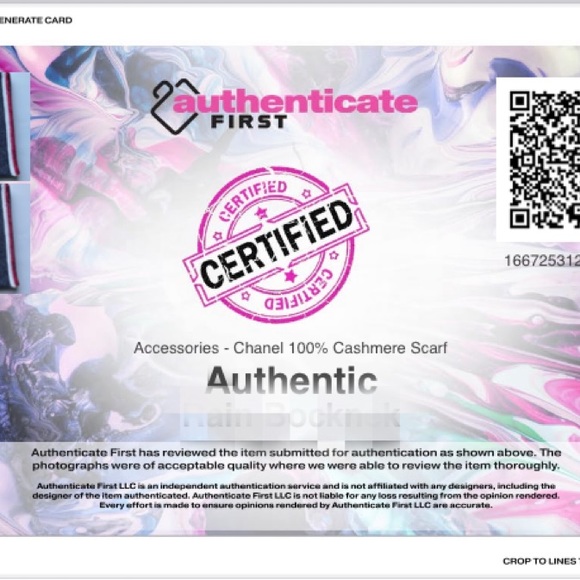 Chanel 100% cashmere scarf - Picture 7 of 8